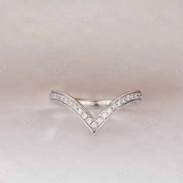 0.15CT Round Cut Natural Diamond Half Eternity Wedding Band