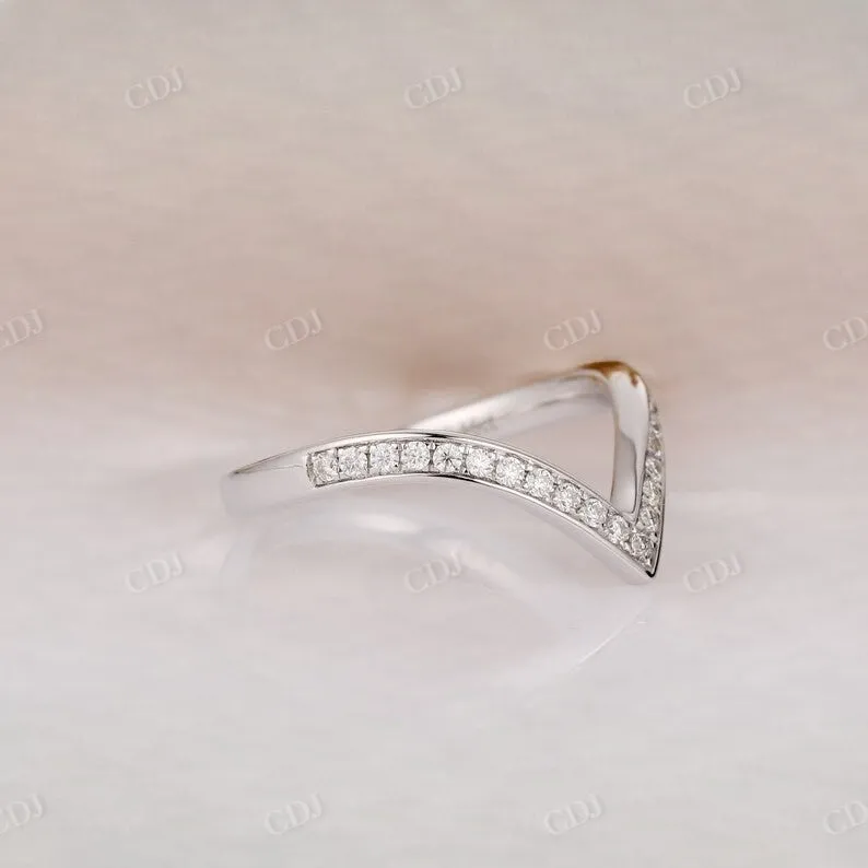 0.15CT Round Cut Natural Diamond Half Eternity Wedding Band