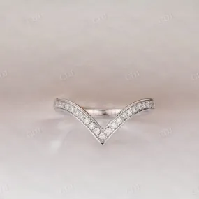 0.15CT Round Cut Natural Diamond Half Eternity Wedding Band