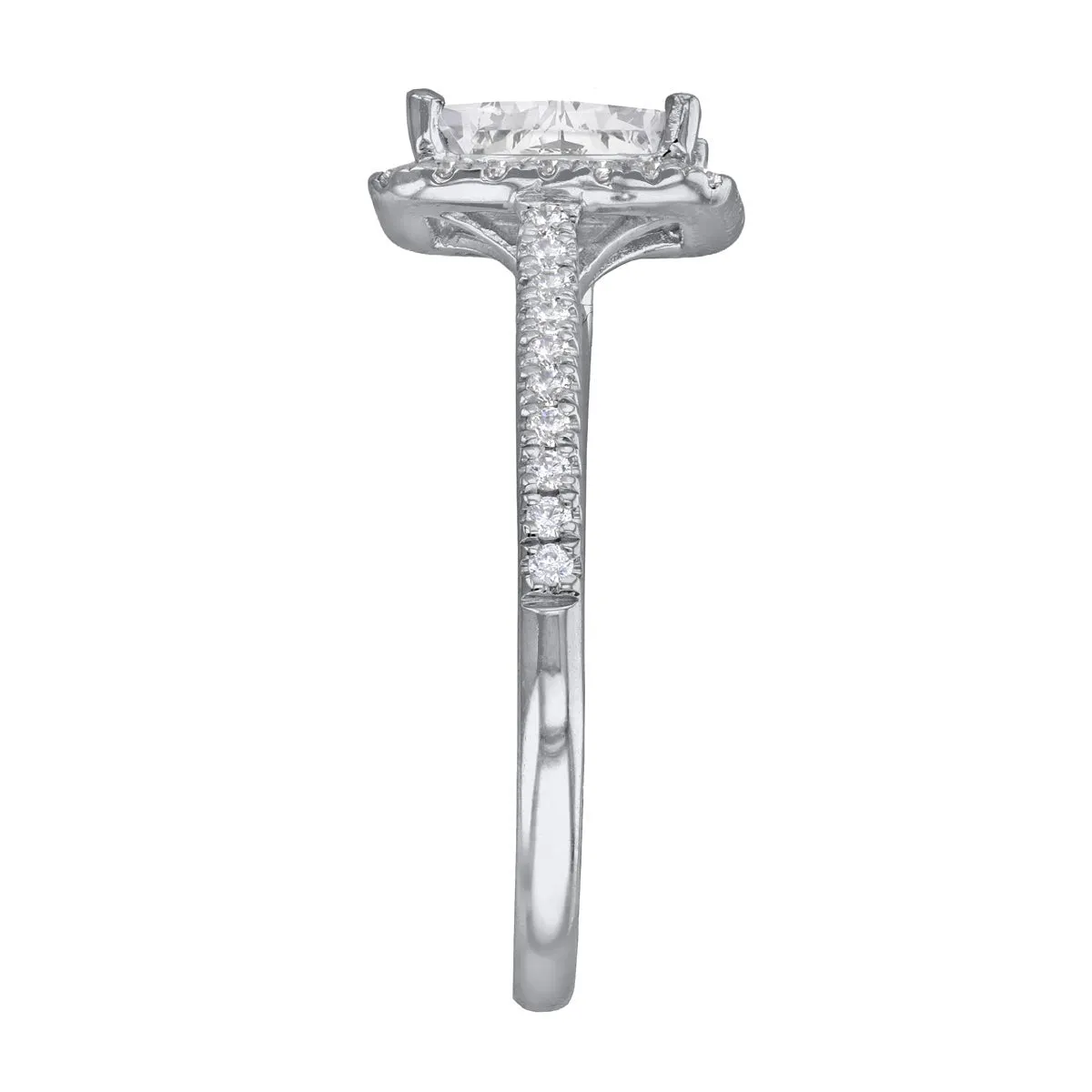 0.35ct Willow Radiant Cut Diamond Solitaire Engagement Ring | Platinum