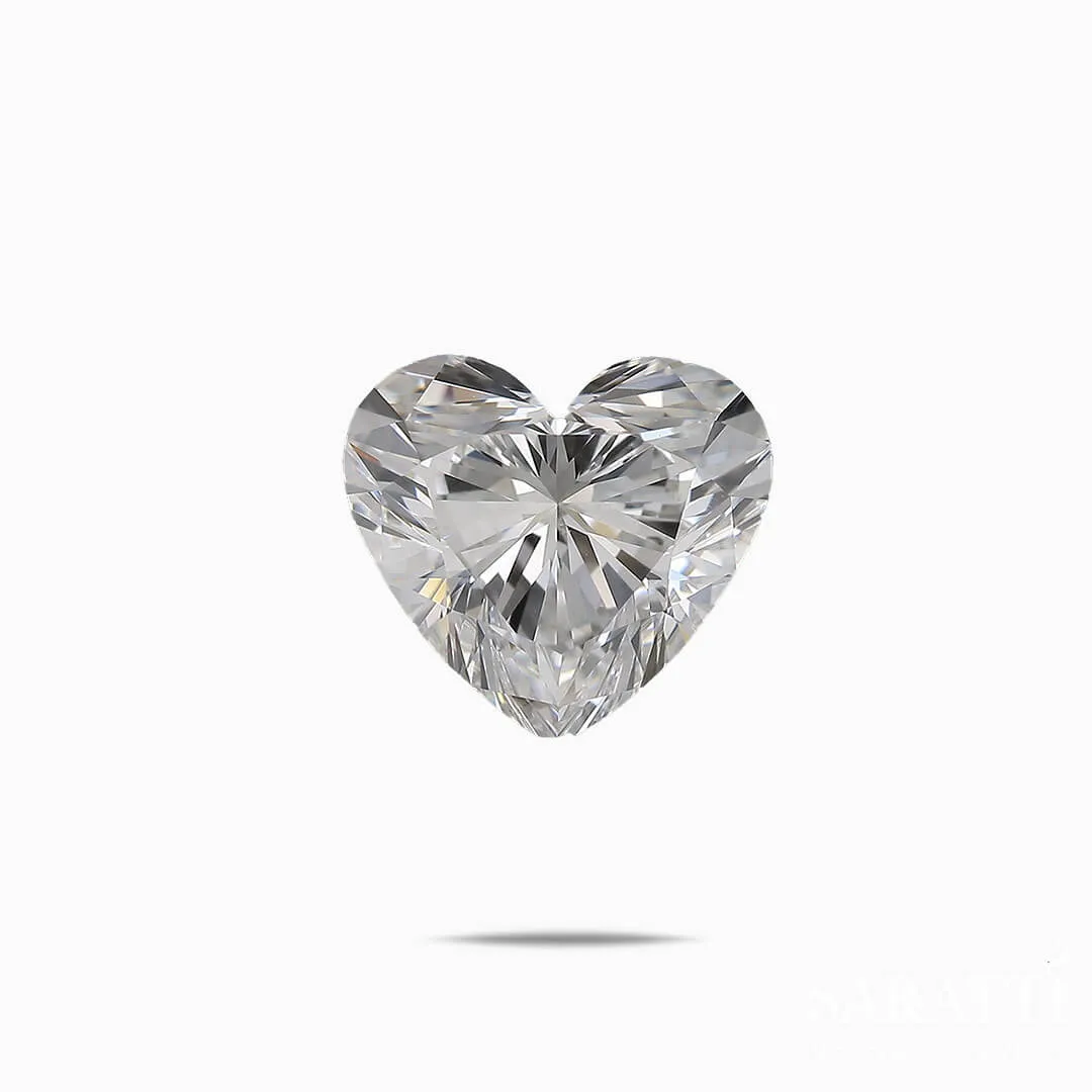 0.71 carats F-Color Heart Shaped Diamond