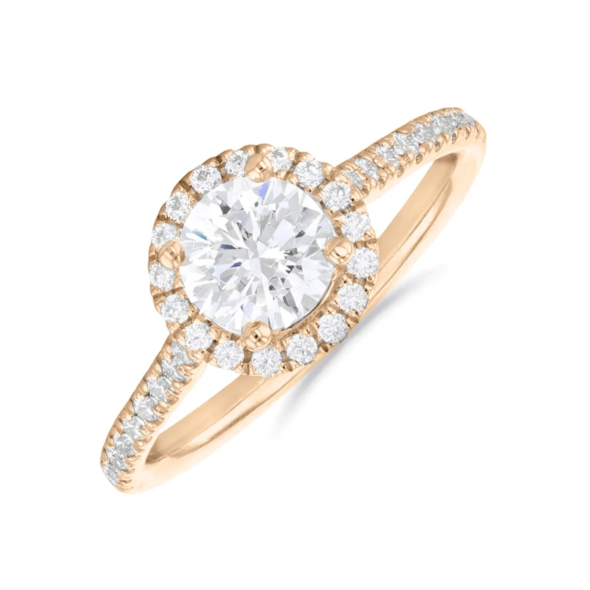 1.20ct Willow Round Brilliant Cut Diamond Solitaire Engagement Ring | 18ct Rose Gold