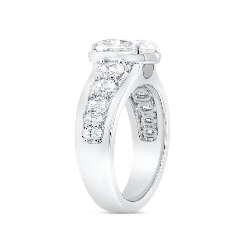 1.38ctw Diamond Oval Engagement Ring