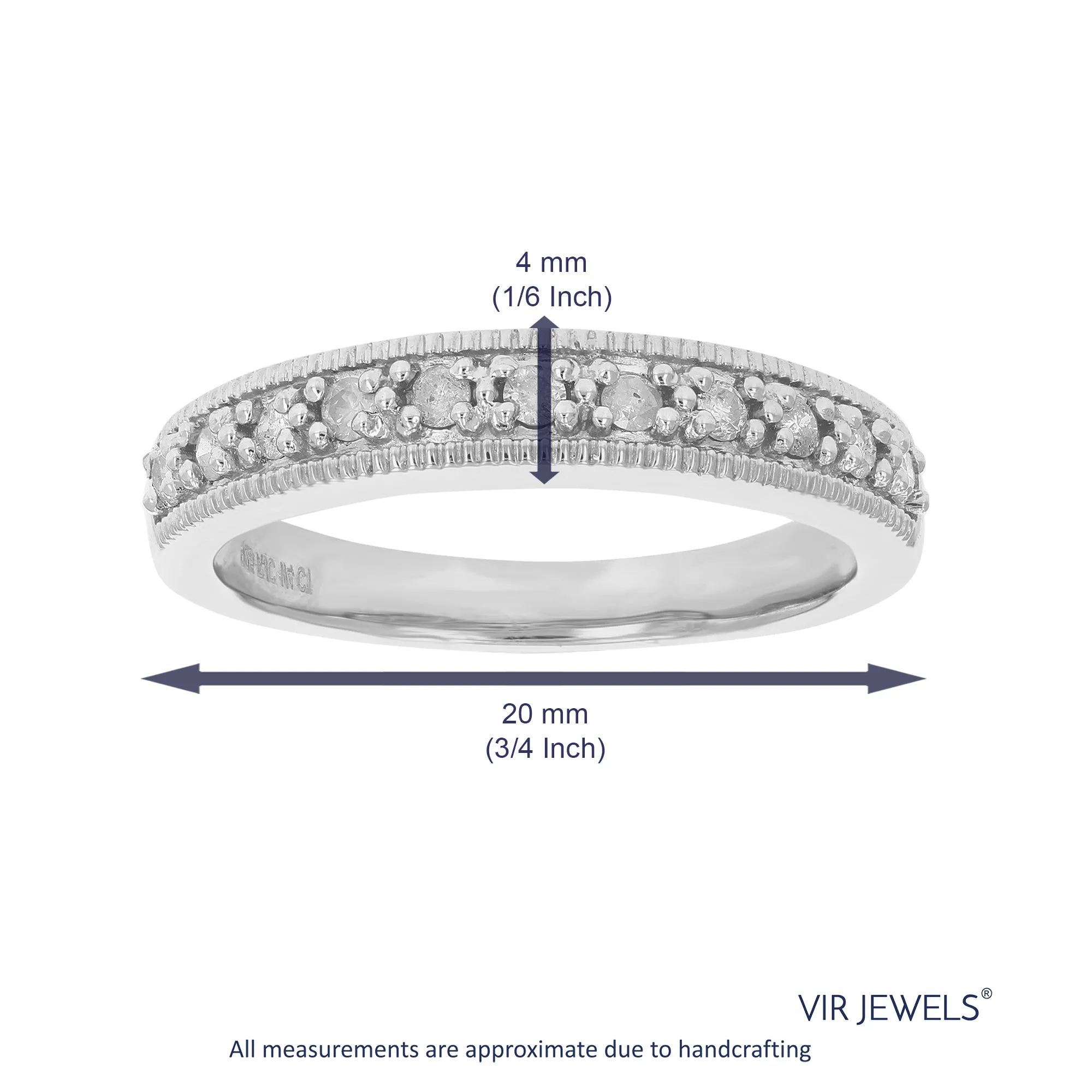 1/4 cttw Diamond Wedding Band in Sterling Silver