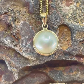 14ct Broome Pearl Mini Mabe Pendant