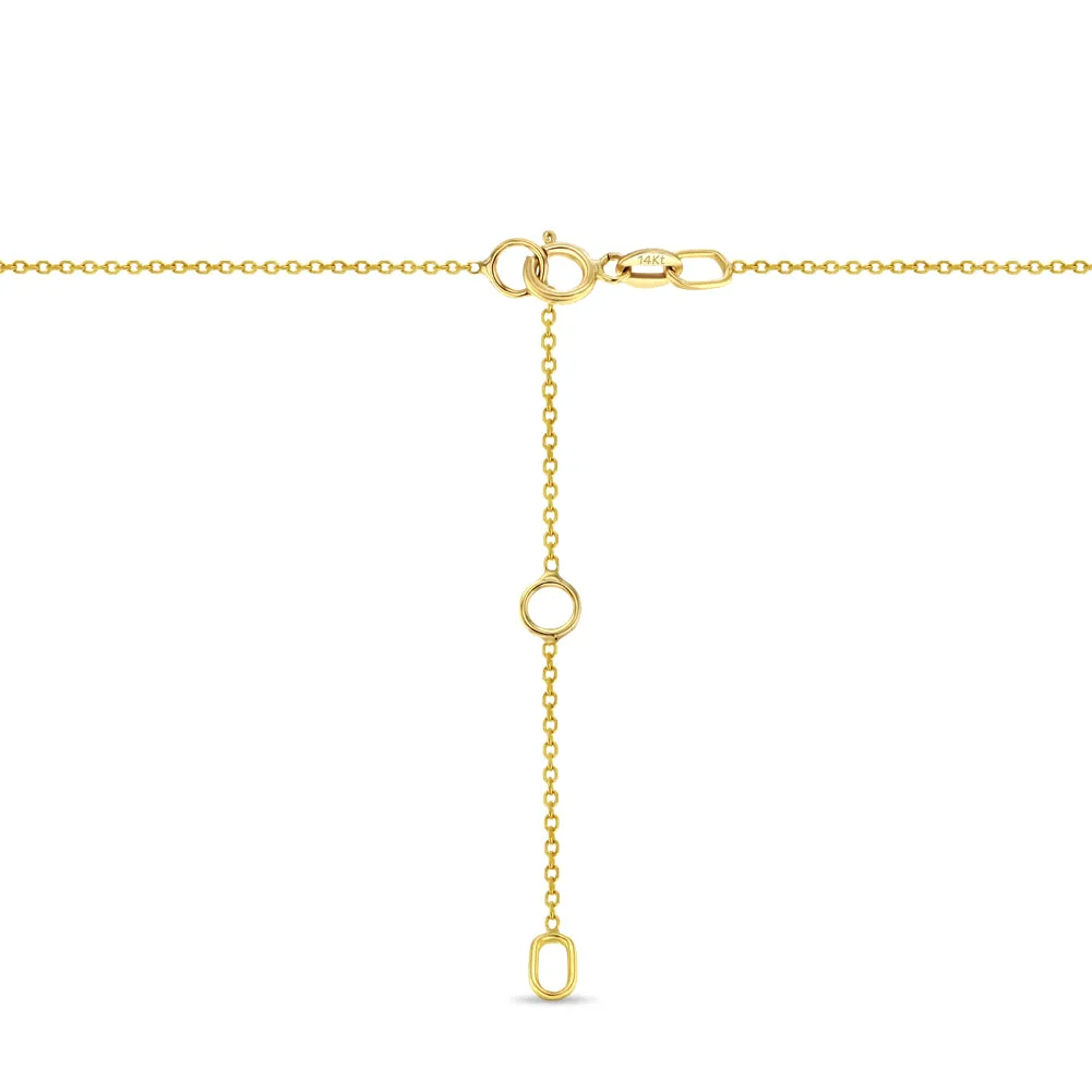 14k Gold Engraved Medal Women's Pendant/Necklace