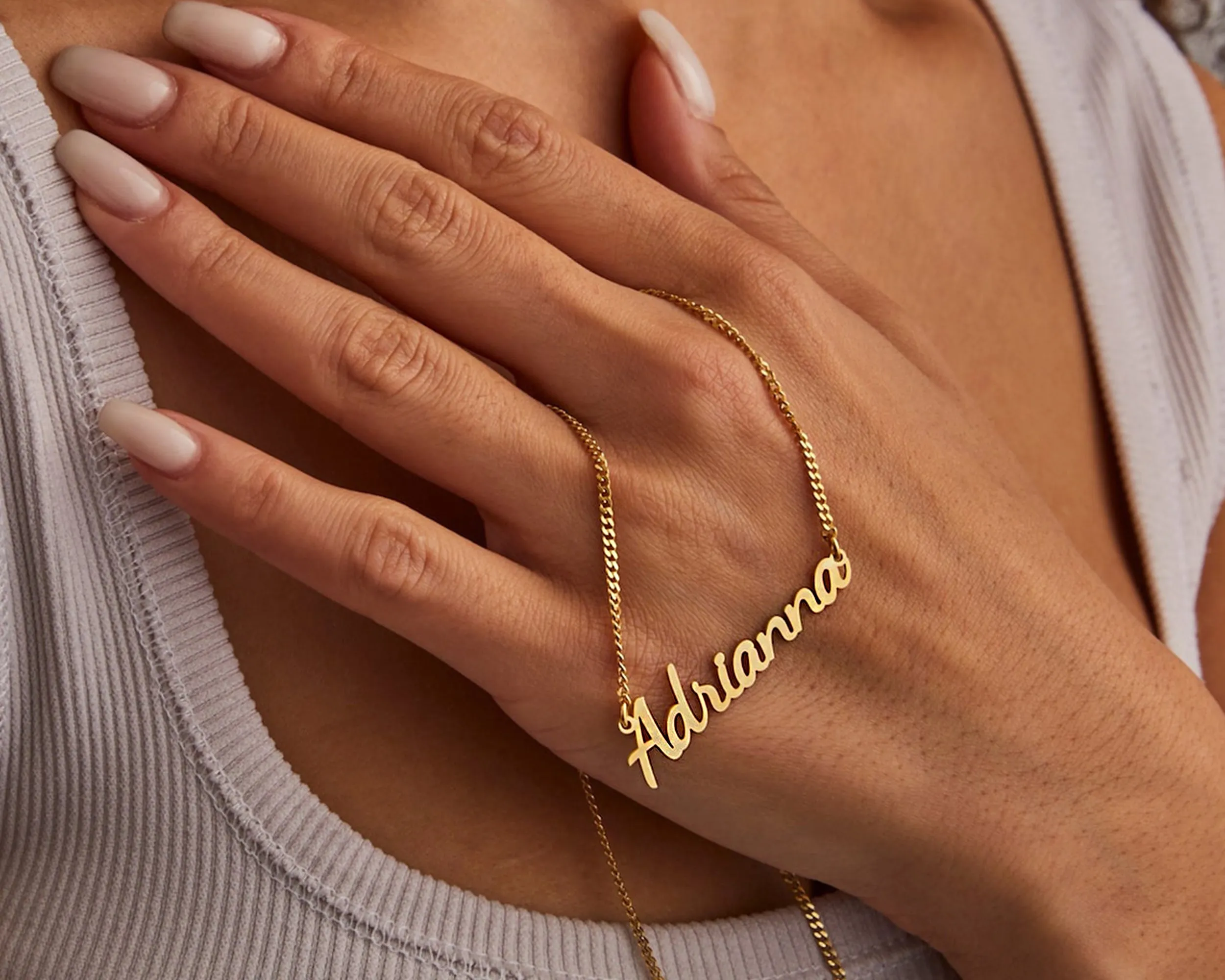14K Gold Plated Name Necklace