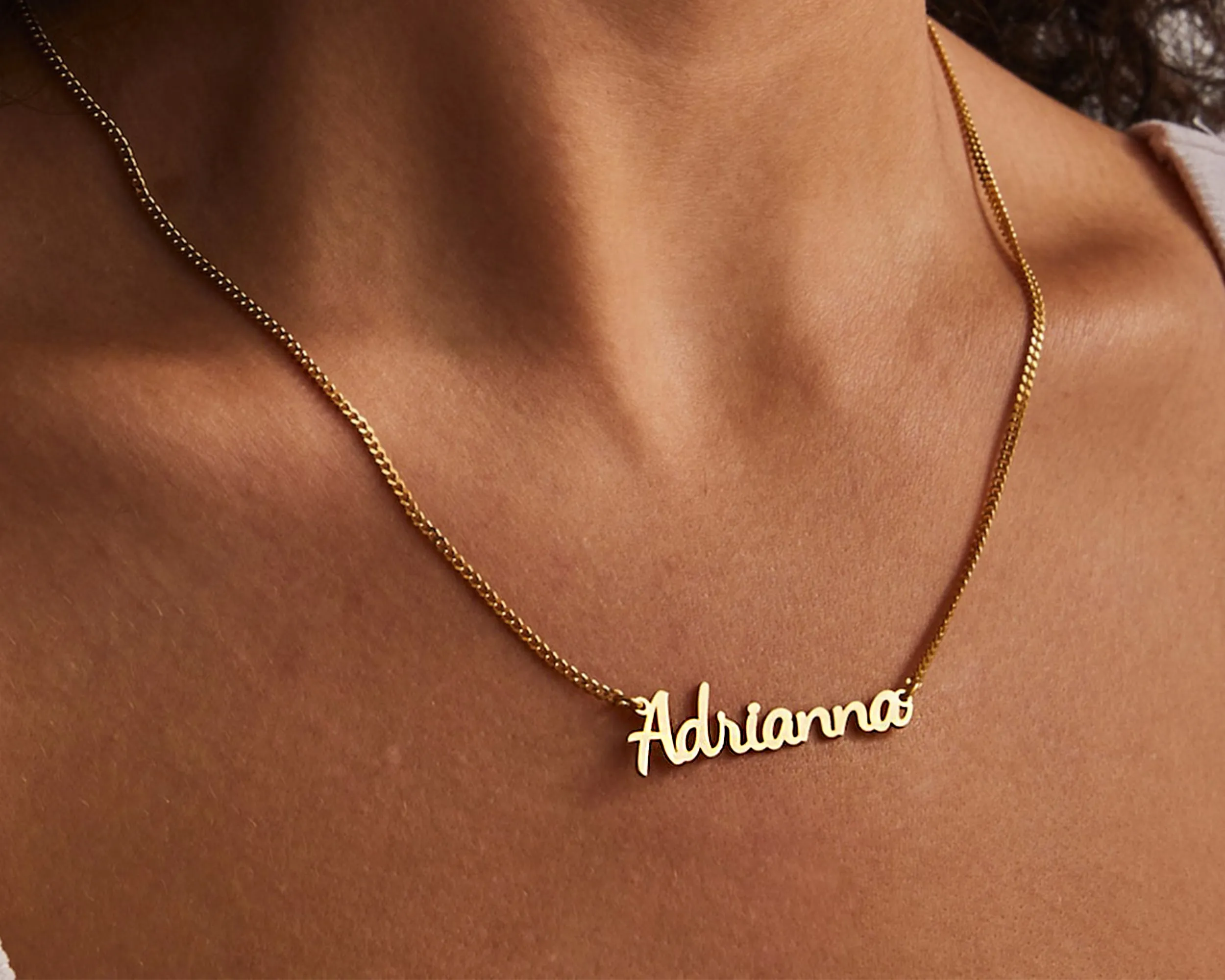 14K Gold Plated Name Necklace
