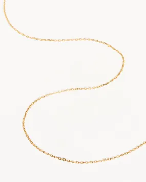 14k Solid Gold 18" Signature Chain Necklace