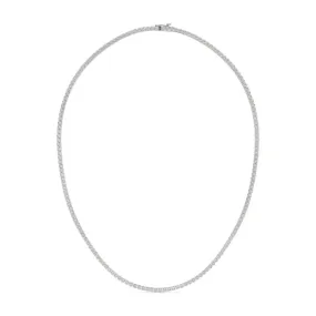 14K White Gold 16" Diamond Tennis Necklace 4CTW