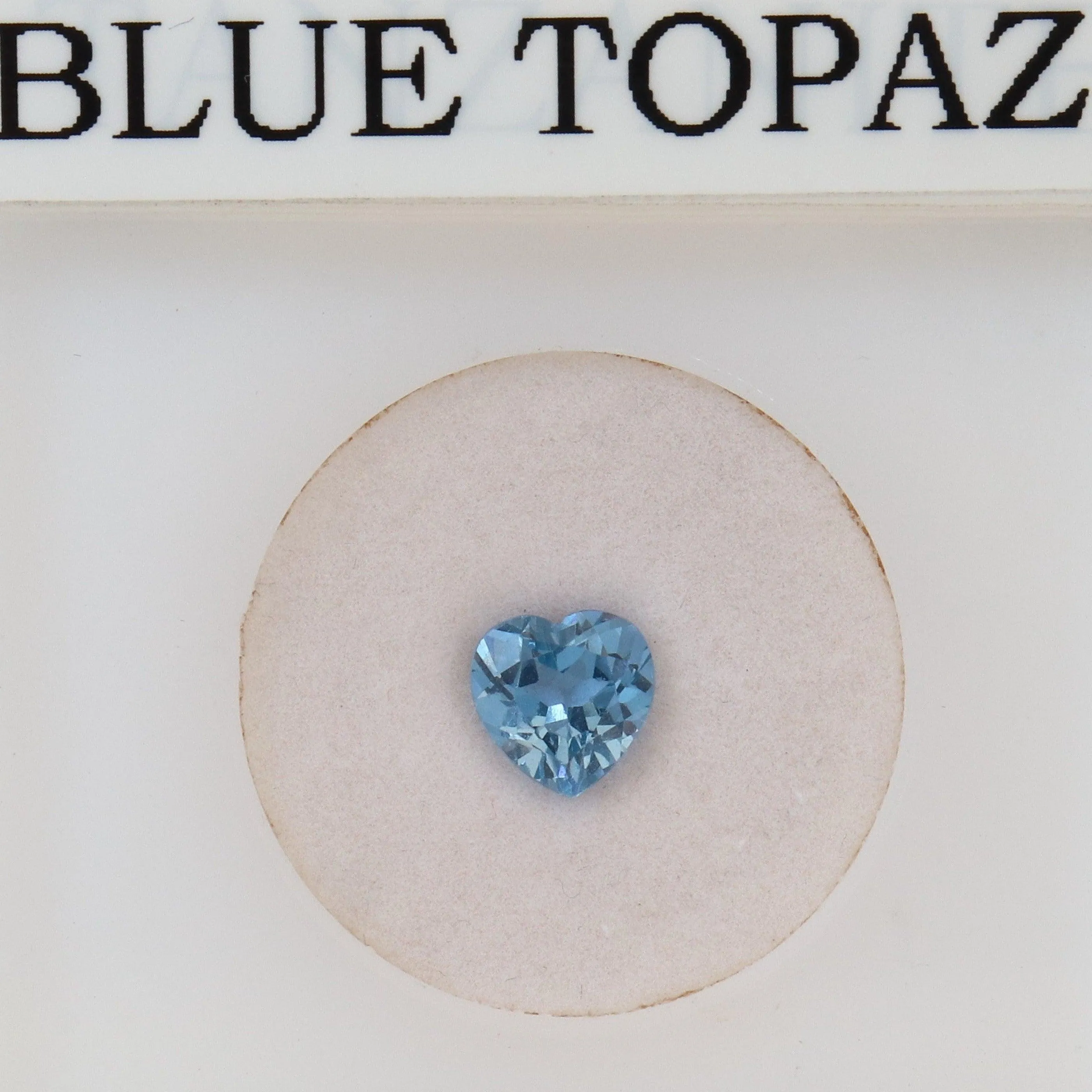 1.55ct Heart Shaped London Blue Topaz Stone