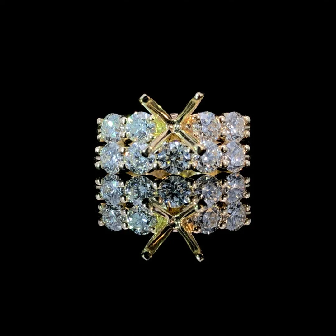 163325 - .89 ctw diamond semi mount