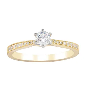 18ct Yellow Gold .32ct Diamond Zenith Ring