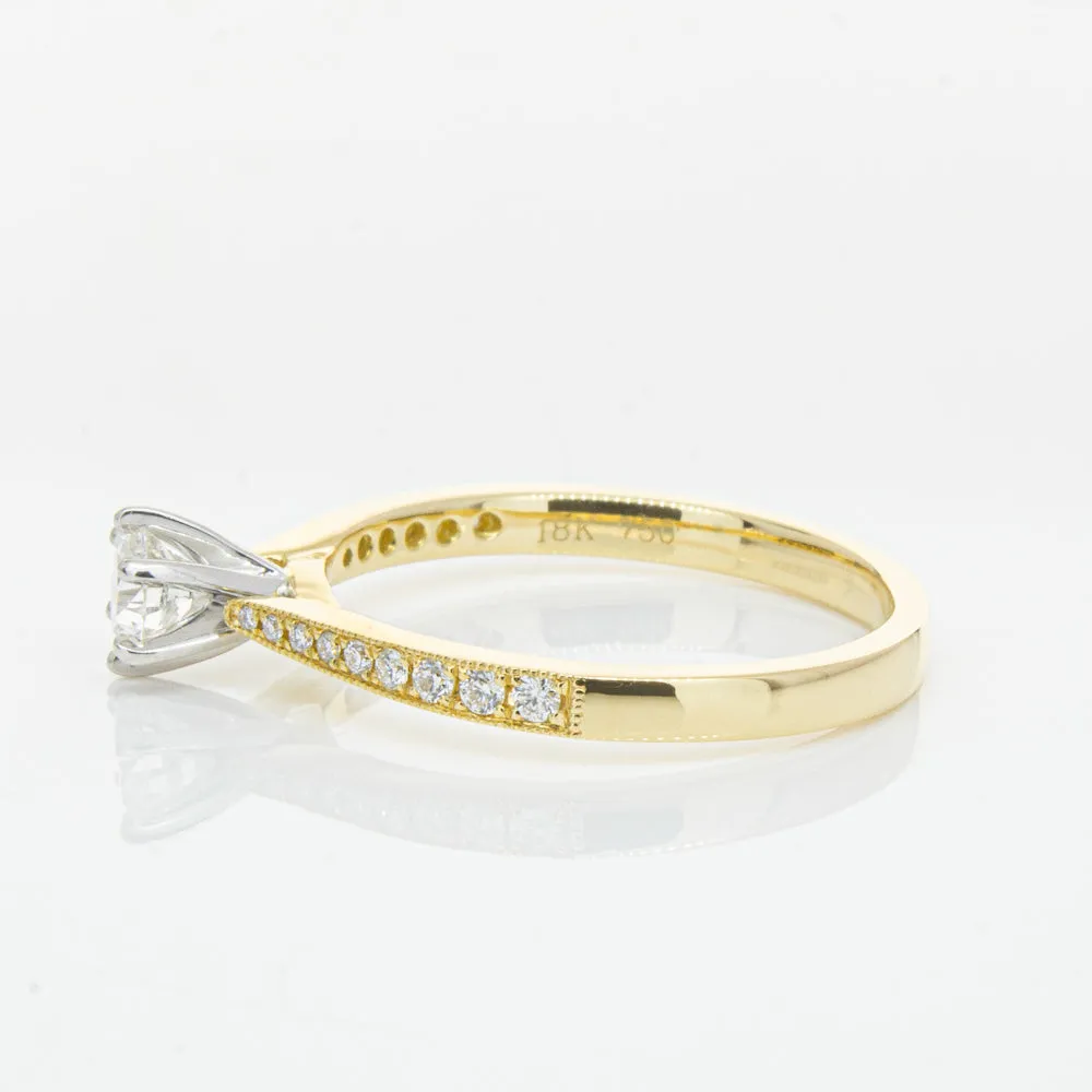 18ct Yellow Gold .32ct Diamond Zenith Ring