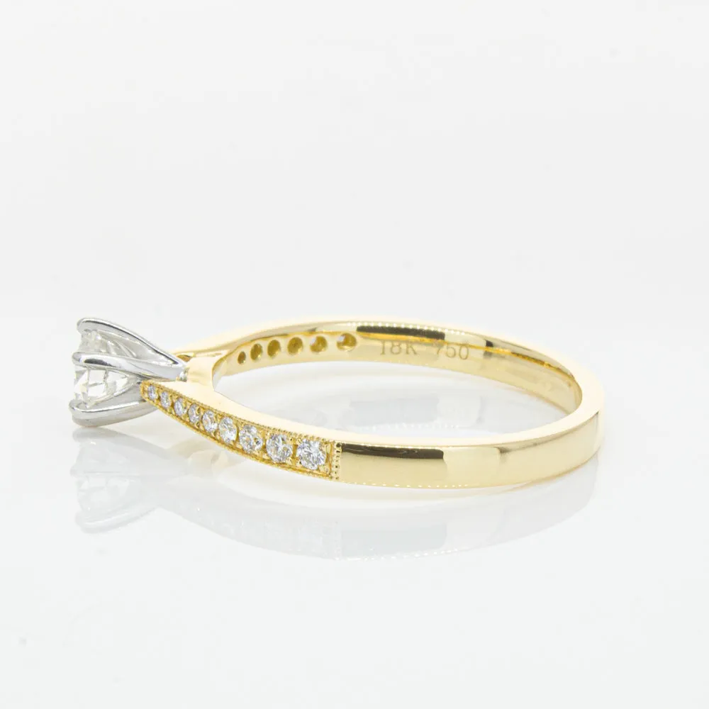 18ct Yellow Gold .34ct Diamond Zenith Ring