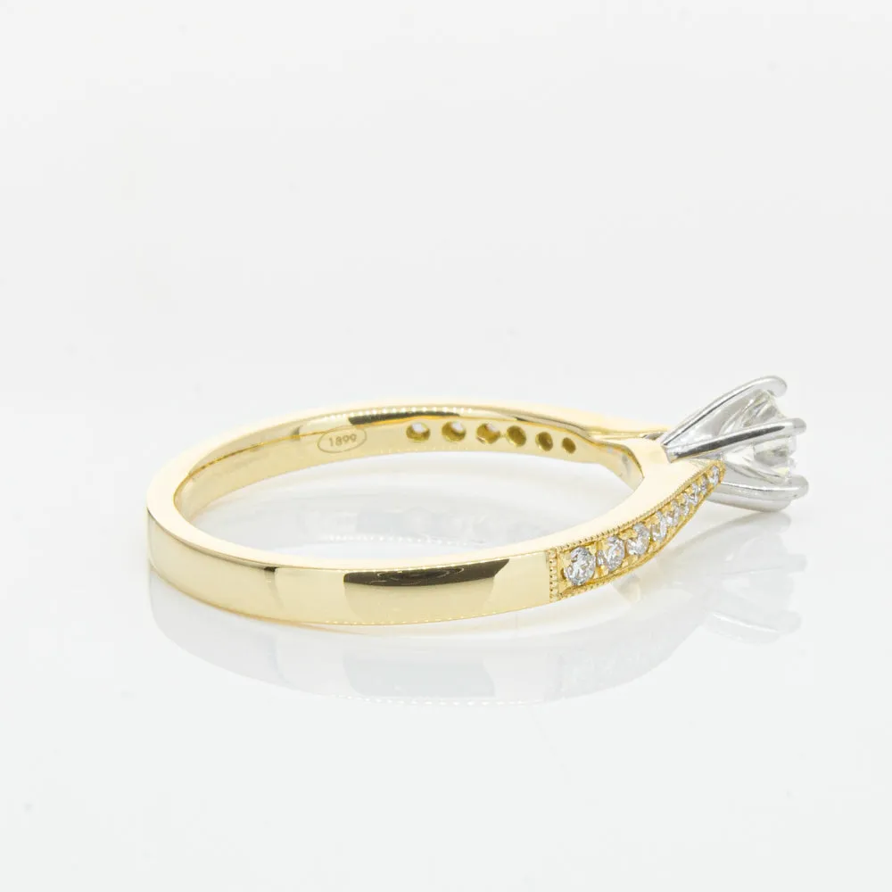 18ct Yellow Gold .34ct Diamond Zenith Ring