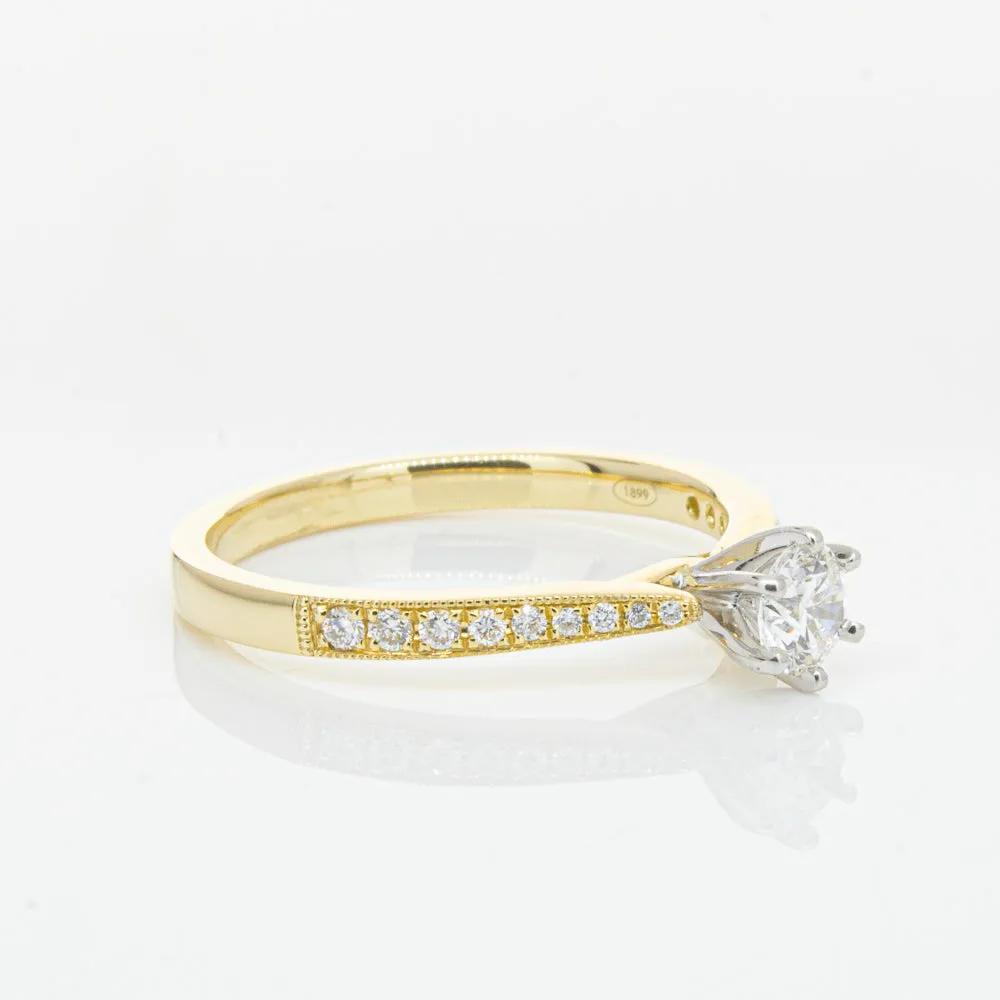 18ct Yellow Gold .34ct Diamond Zenith Ring