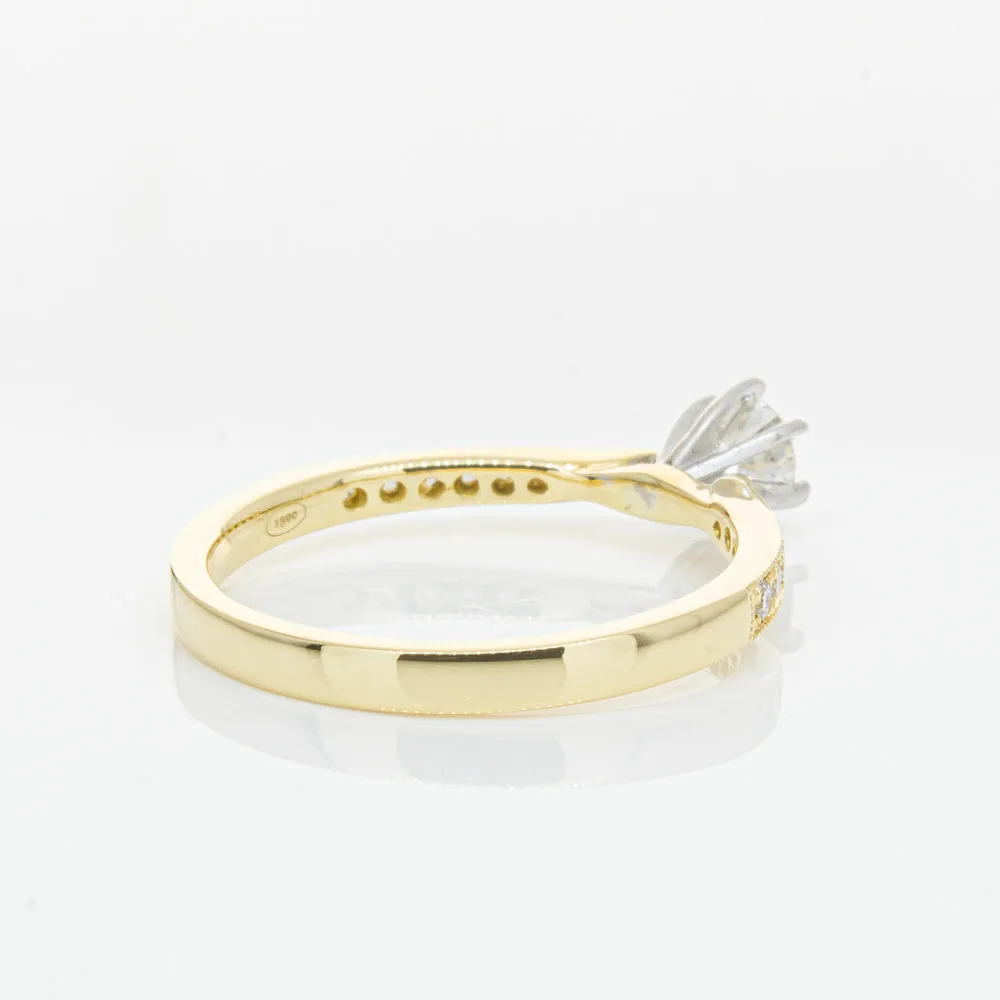 18ct Yellow Gold .34ct Diamond Zenith Ring