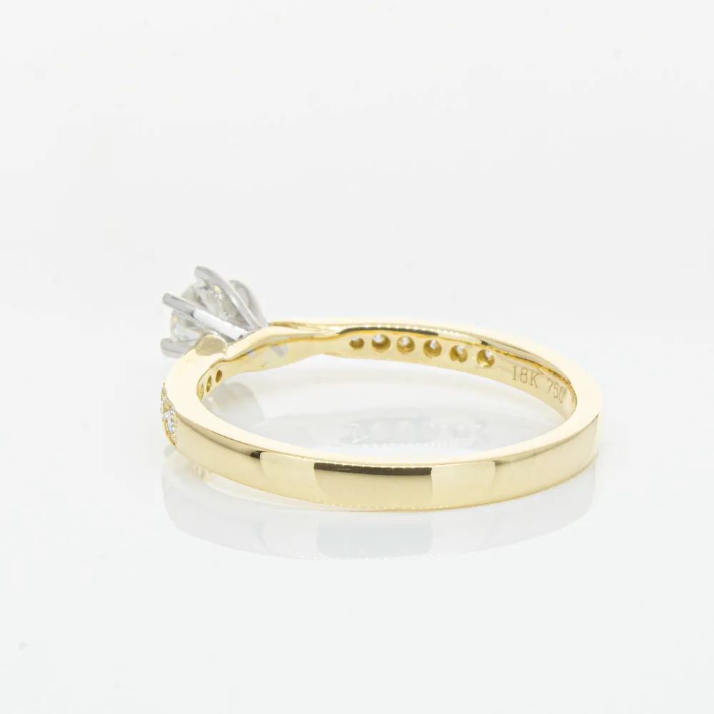 18ct Yellow Gold .34ct Diamond Zenith Ring