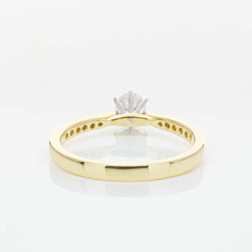 18ct Yellow Gold .34ct Diamond Zenith Ring