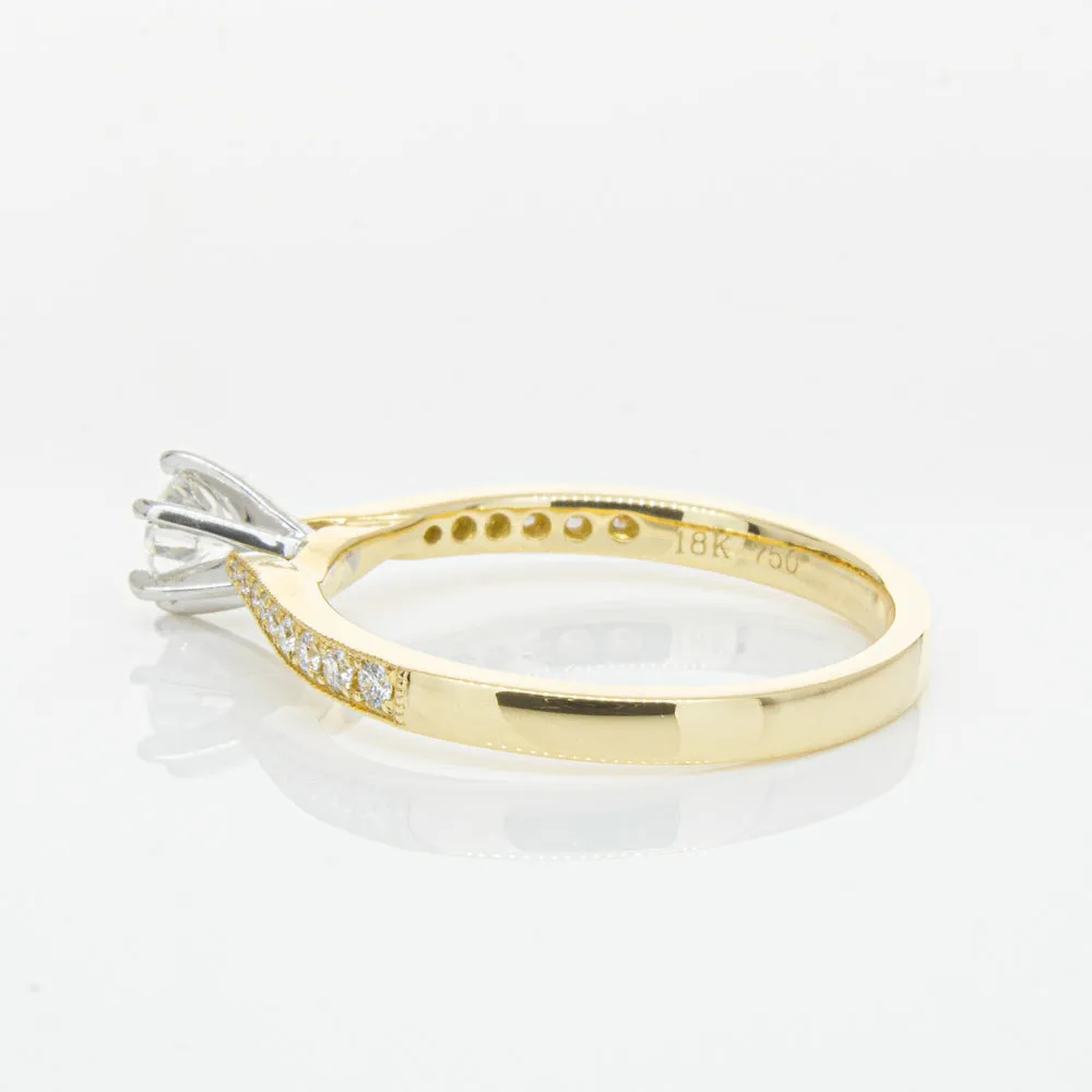 18ct Yellow Gold .34ct Diamond Zenith Ring