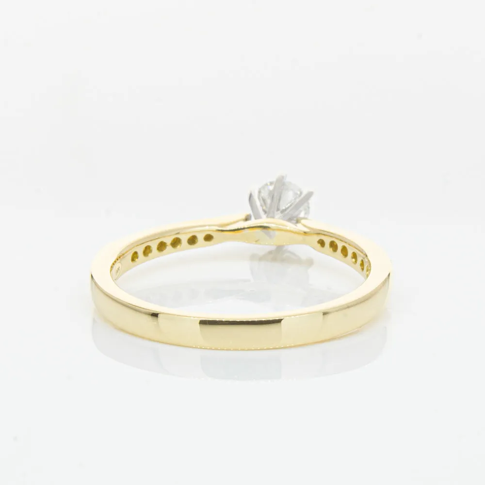 18ct Yellow Gold .34ct Diamond Zenith Ring