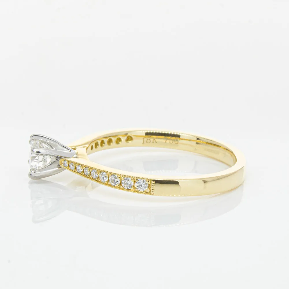 18ct Yellow Gold .34ct Diamond Zenith Ring