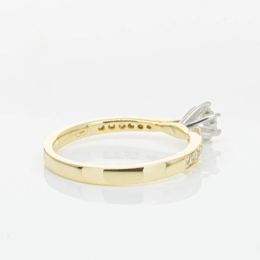 18ct Yellow Gold .34ct Diamond Zenith Ring