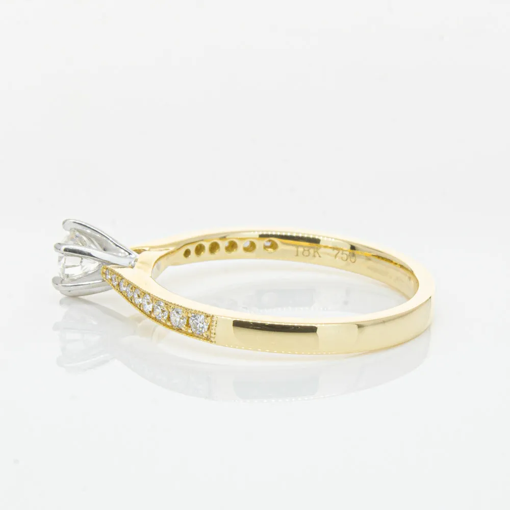 18ct Yellow Gold .34ct Diamond Zenith Ring