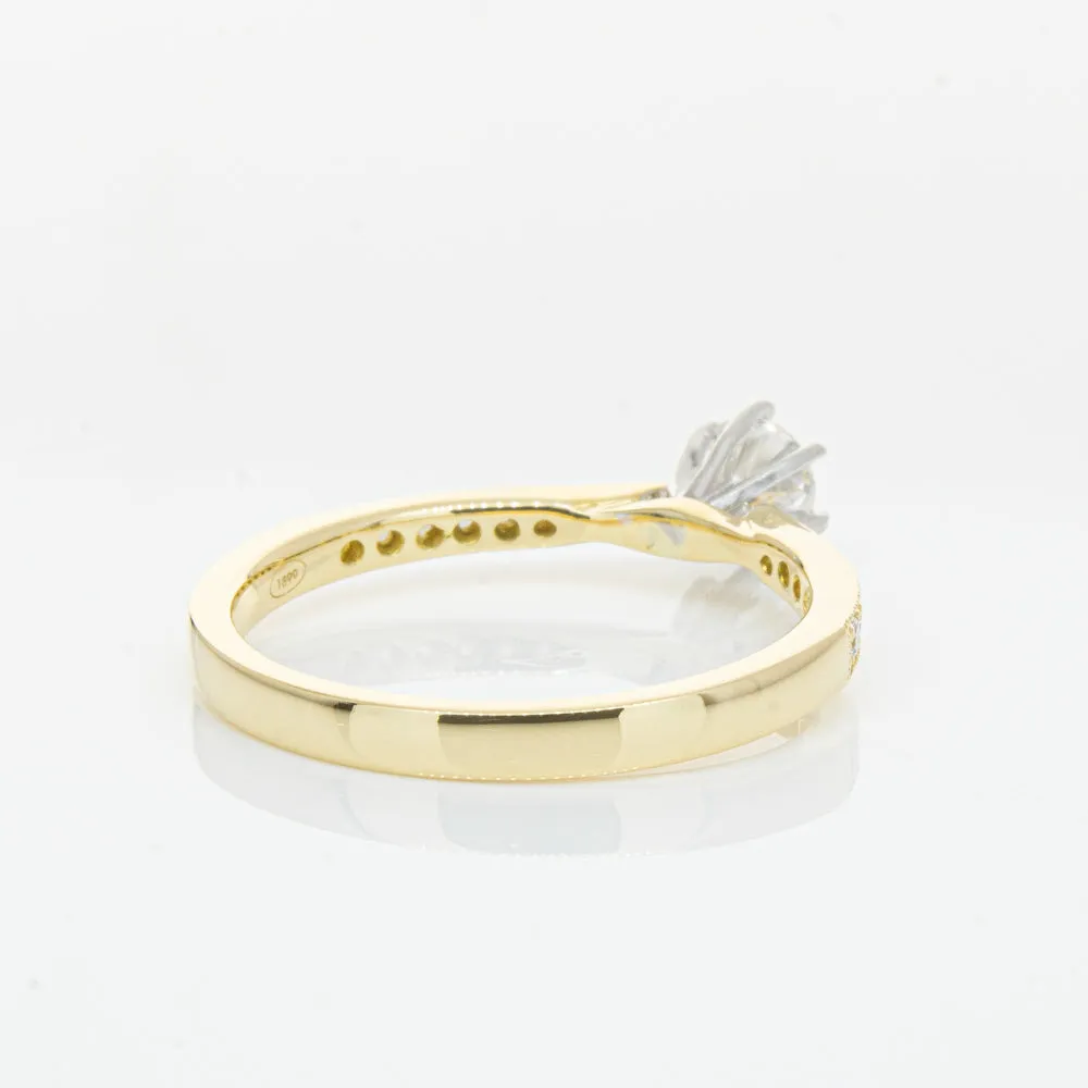 18ct Yellow Gold .34ct Diamond Zenith Ring