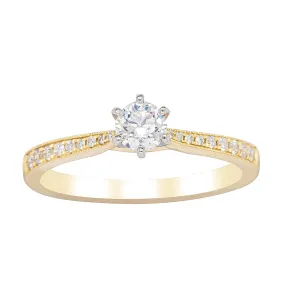 18ct Yellow Gold .34ct Diamond Zenith Ring