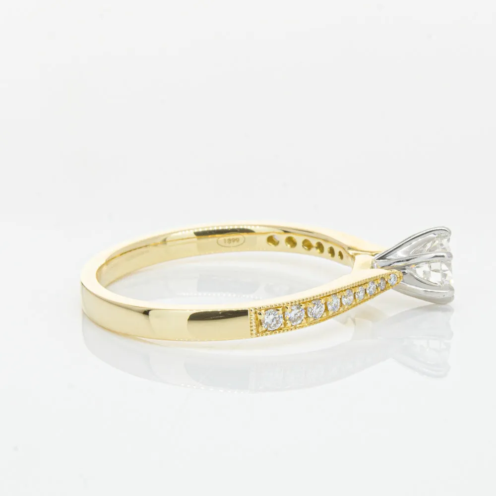 18ct Yellow Gold .34ct Diamond Zenith Ring