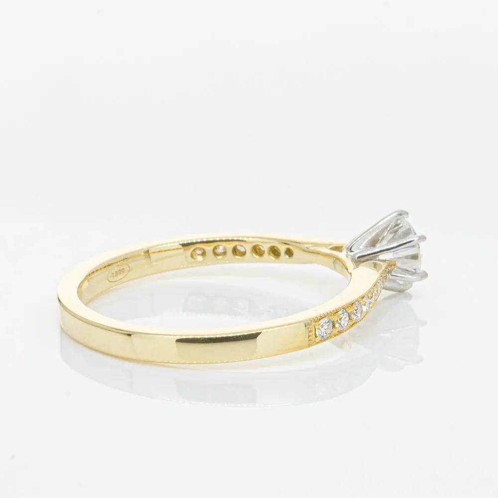 18ct Yellow Gold .41ct Diamond Zenith Ring