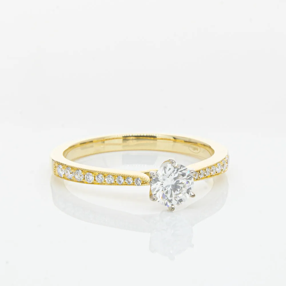 18ct Yellow Gold .41ct Diamond Zenith Ring