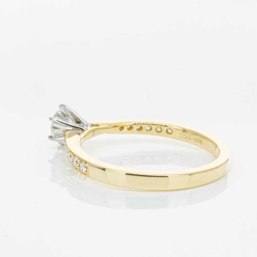 18ct Yellow Gold .41ct Diamond Zenith Ring