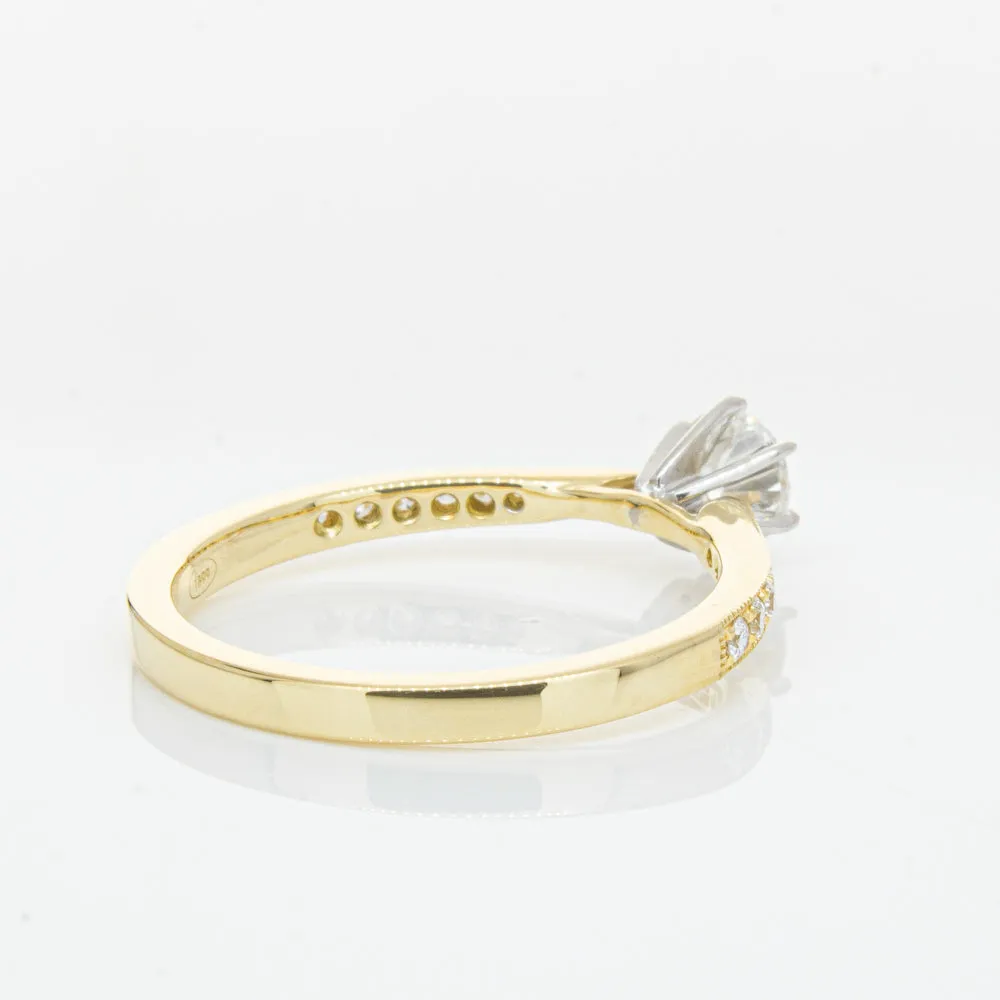 18ct Yellow Gold .41ct Diamond Zenith Ring