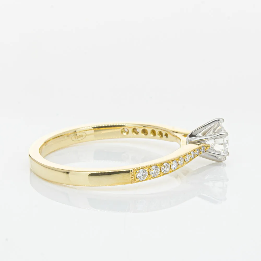 18ct Yellow Gold .41ct Diamond Zenith Ring