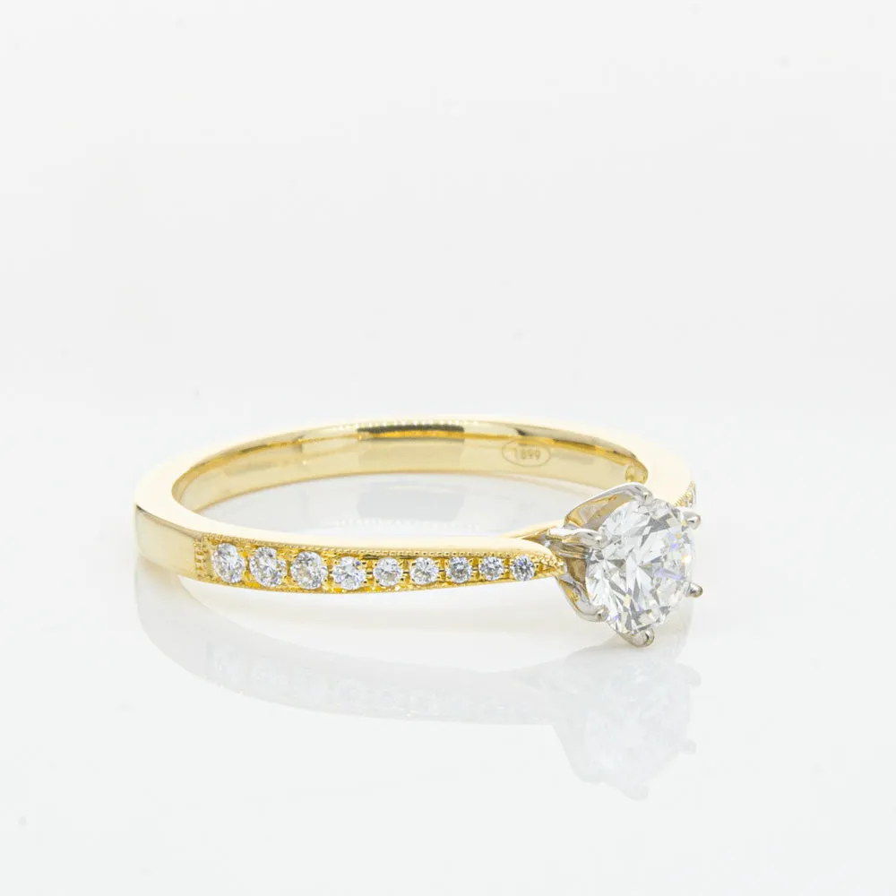 18ct Yellow Gold .41ct Diamond Zenith Ring