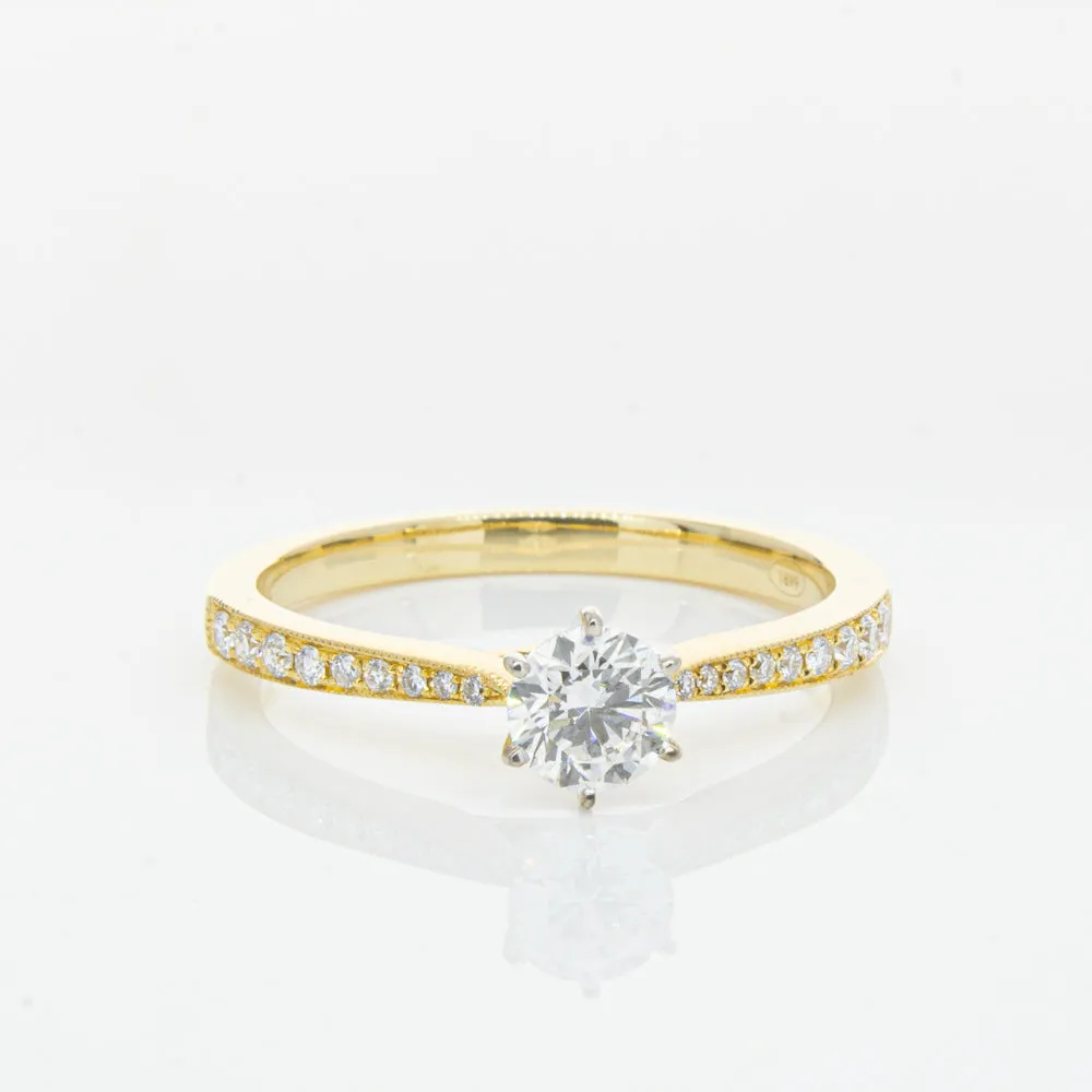 18ct Yellow Gold .41ct Diamond Zenith Ring