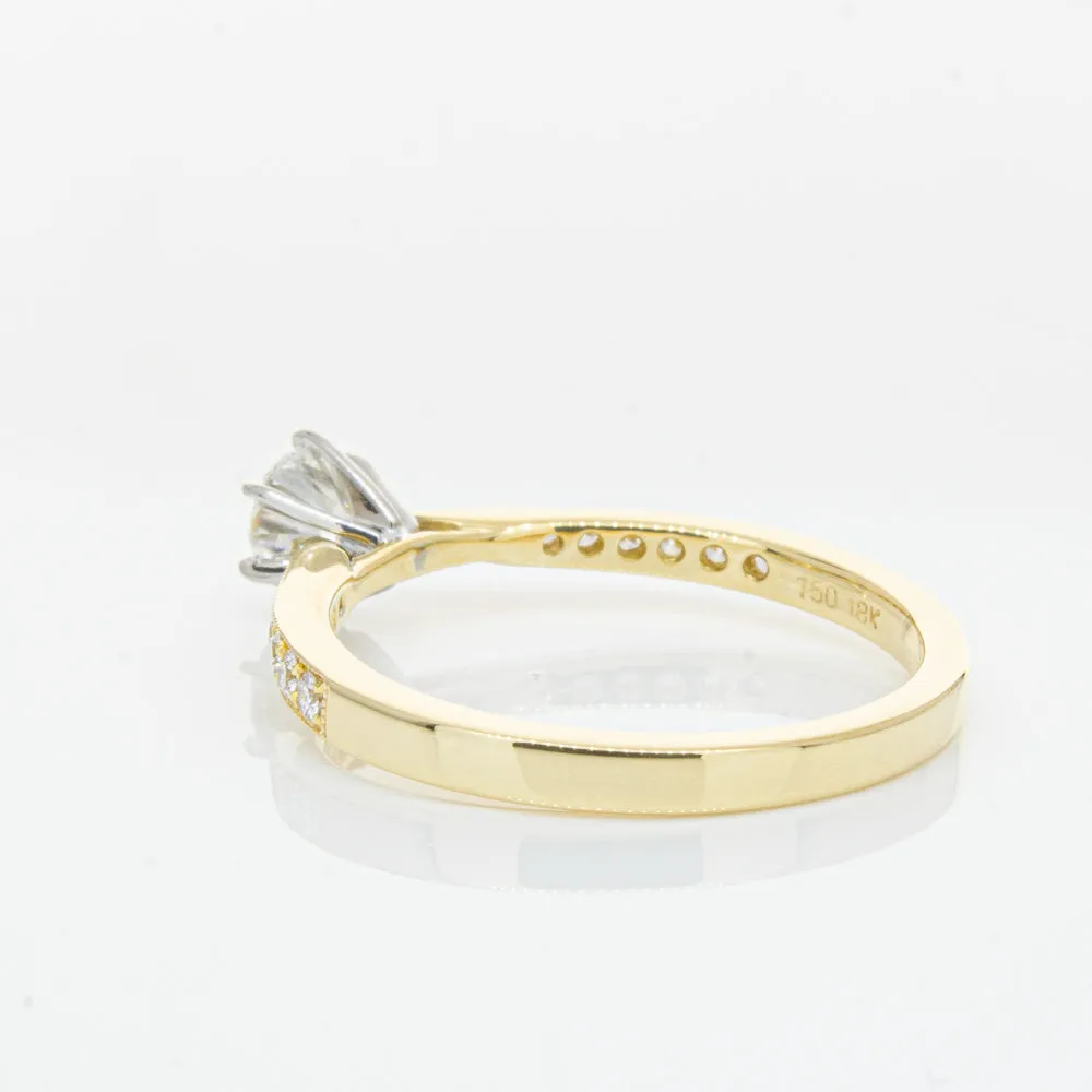 18ct Yellow Gold .41ct Diamond Zenith Ring