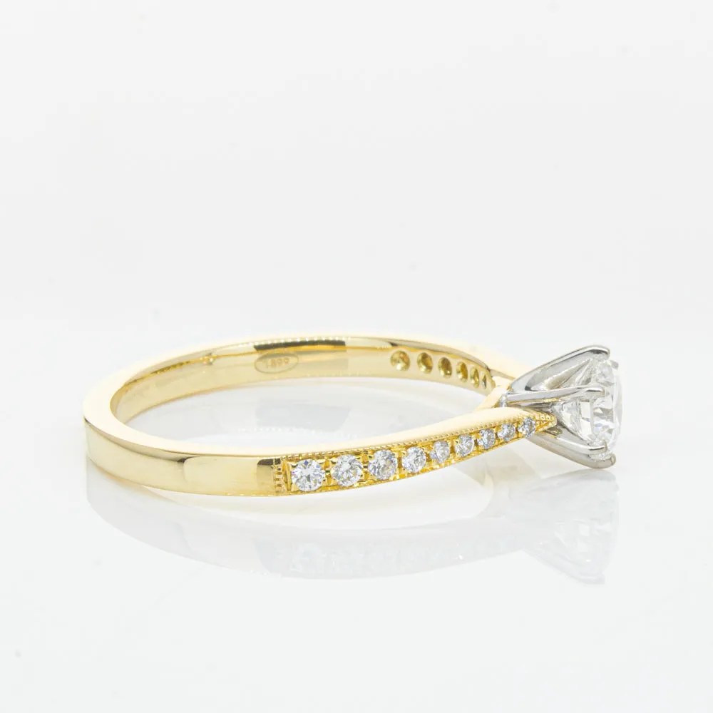 18ct Yellow Gold .41ct Diamond Zenith Ring