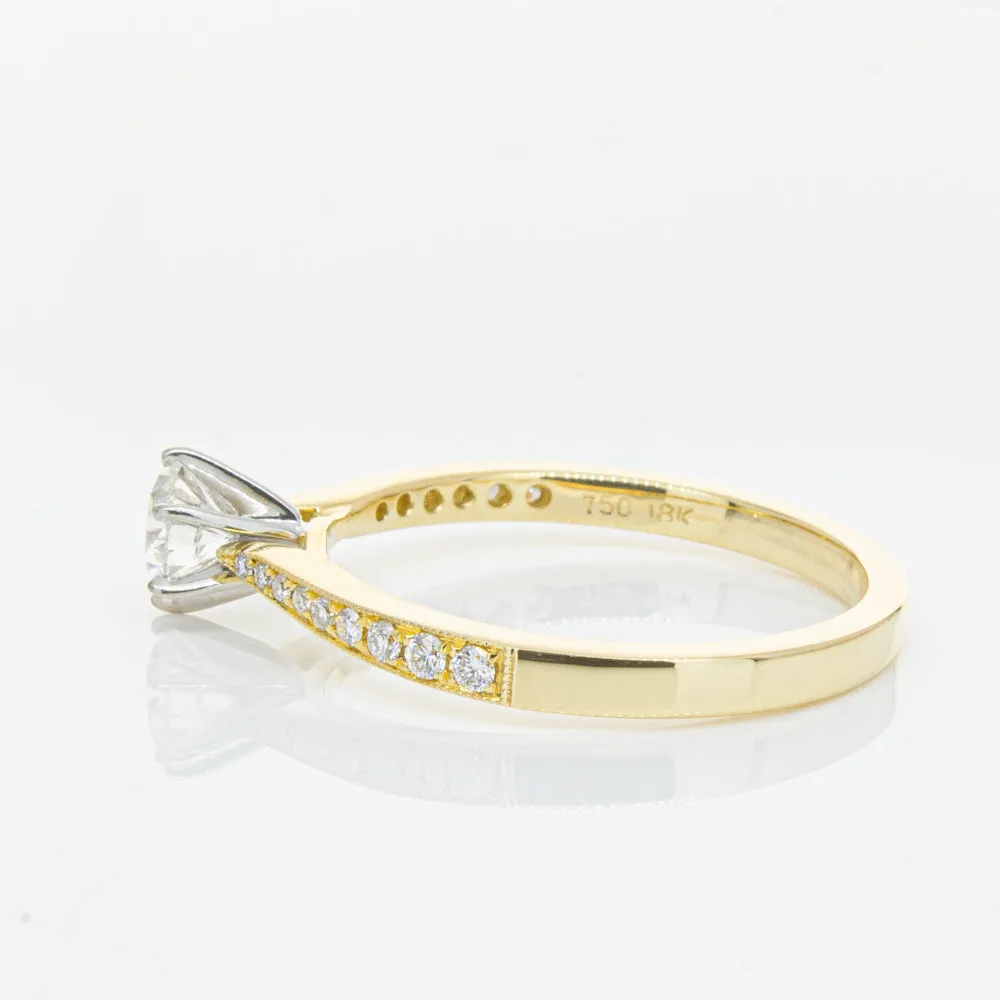 18ct Yellow Gold .41ct Diamond Zenith Ring