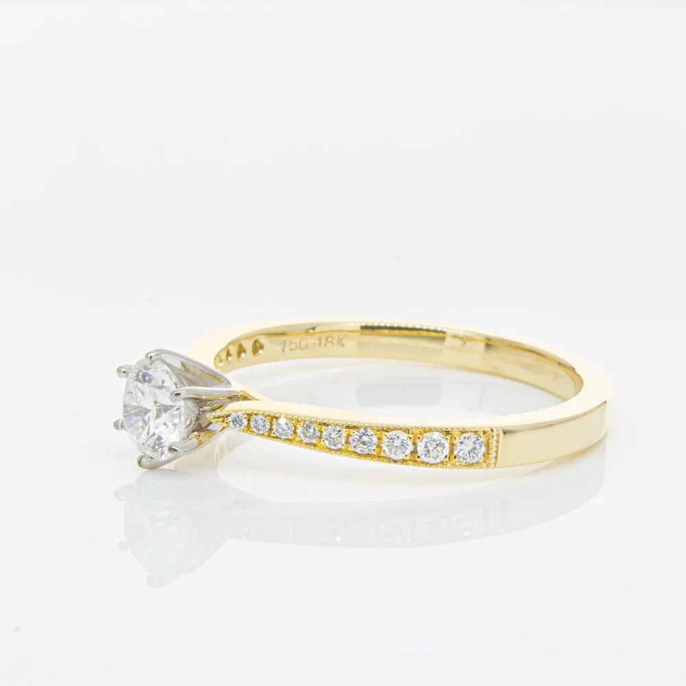 18ct Yellow Gold .41ct Diamond Zenith Ring