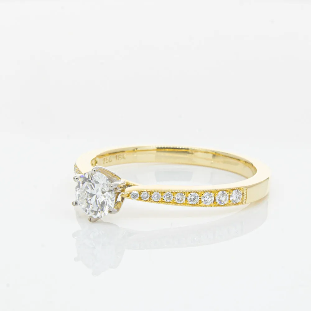 18ct Yellow Gold .41ct Diamond Zenith Ring