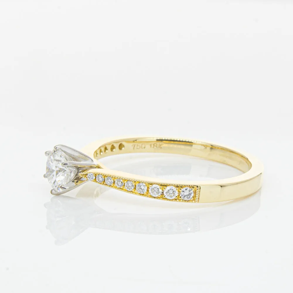 18ct Yellow Gold .41ct Diamond Zenith Ring