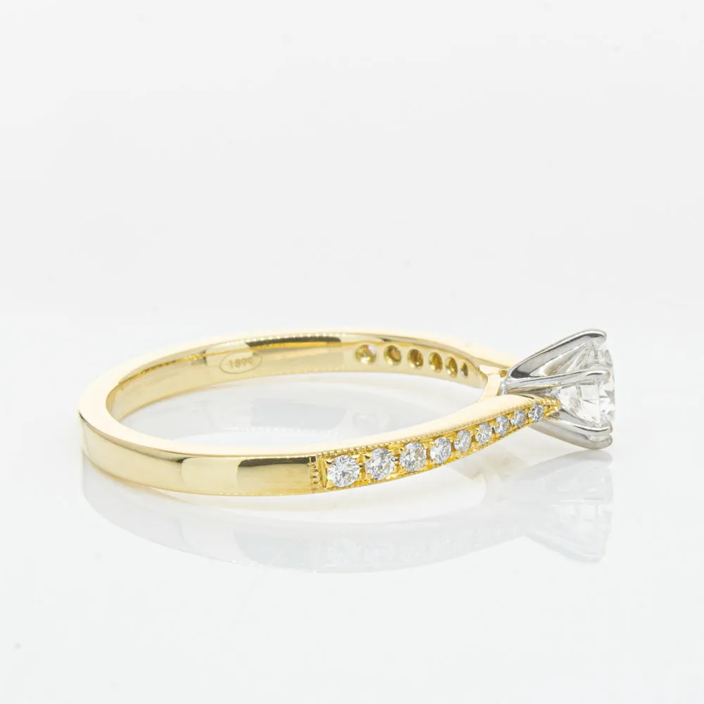 18ct Yellow Gold .41ct Diamond Zenith Ring