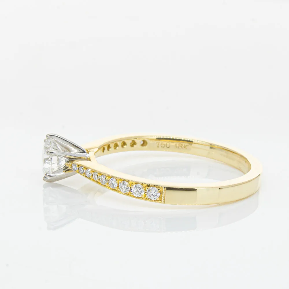18ct Yellow Gold .41ct Diamond Zenith Ring