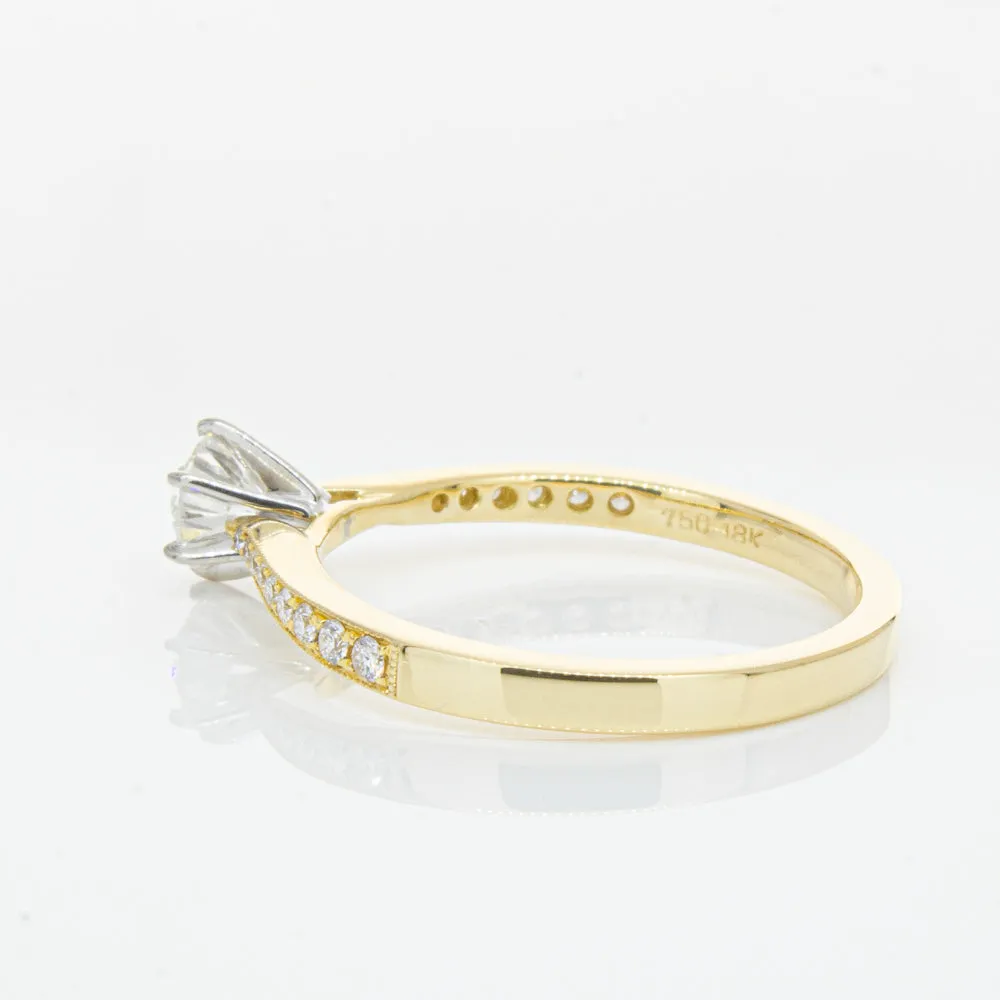 18ct Yellow Gold .41ct Diamond Zenith Ring