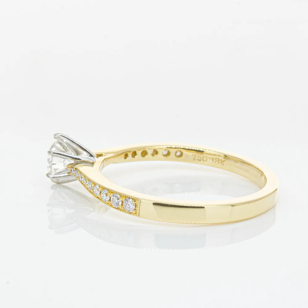 18ct Yellow Gold .41ct Diamond Zenith Ring