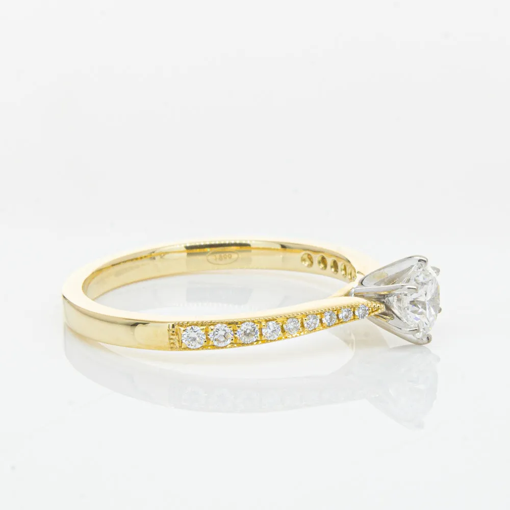 18ct Yellow Gold .41ct Diamond Zenith Ring